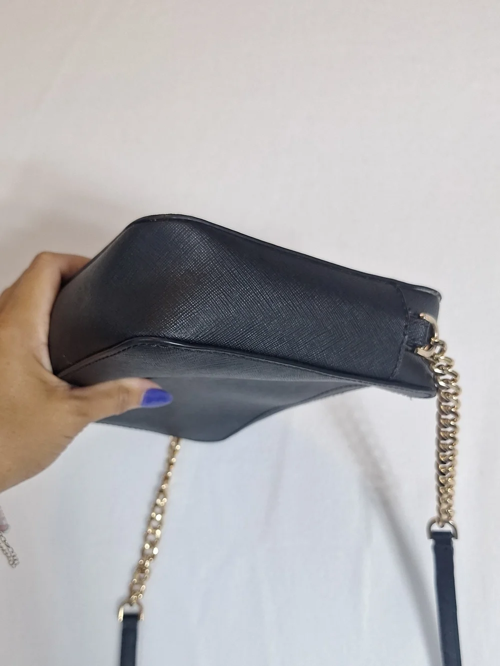 Michael Kors Black Crossbody Bag with Gold Hardware